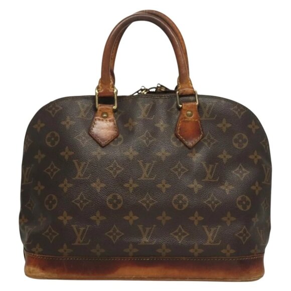 LOUIS VUITTON Monogram Alma Hand Bag M51130 LV Auth gh352